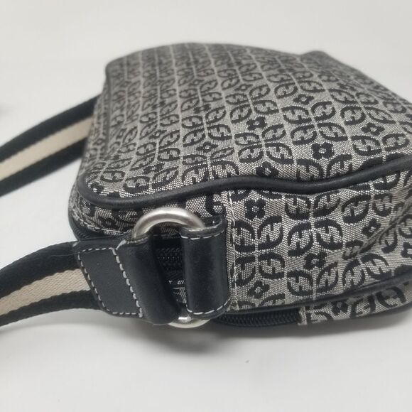 Canvas like crossbody Fossil bag. Black, Off white. - Picture 10 of 15